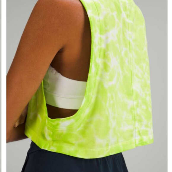 Brand New Lululemon All Yours Cropped Cotton Tank Top *Tie Dye - Picture 2 of 7